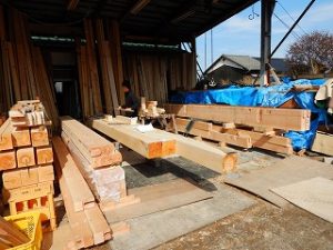 木造平屋建ての建前・上棟