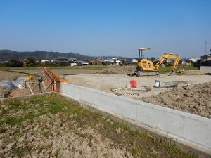 新築住宅の造成工事