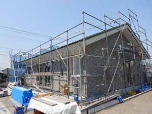 木造平屋建の新築住宅工事