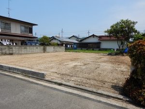 新築工事の地盤整地