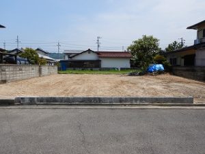 新築工事の地盤整地