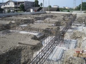 基礎梁の配筋検査
