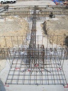 基礎梁の配筋検査