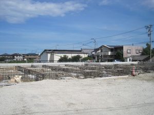 基礎梁の配筋検査