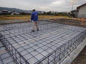 平屋建て新築基礎工事