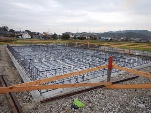 平屋建て新築基礎工事