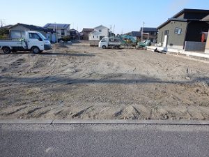 新築住宅の敷地造成工事