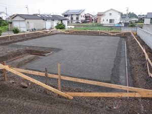 新築住宅の基礎工事