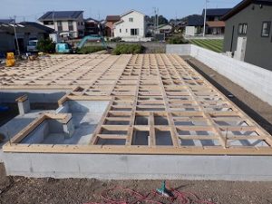 新築住宅の建前・上棟の準備工事