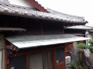 庇屋根の張替え