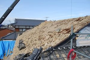 屋根瓦の葺き替え工事