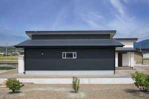 平屋建て新築住宅の完成