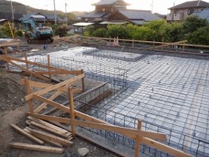 木造平屋建て住宅基礎工事