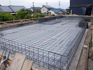 木造平屋建て住宅基礎工事