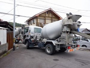 平屋建て新築住宅の基礎工事