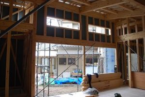 平屋建て新築住宅の上棟日