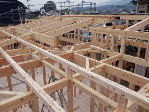 平屋建て新築住宅の上棟日