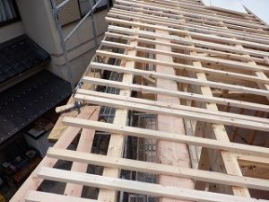 平屋建て新築住宅の上棟日