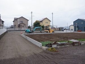 新築住宅の造成工事