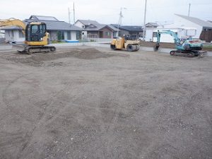 新築住宅の造成工事