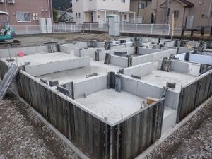 新築住宅の基礎工事