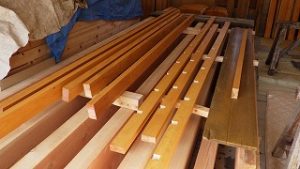 木造庇の製作