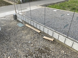 ブロック塀の外構工事
