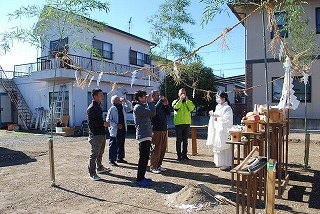 地鎮祭を執り行いました。