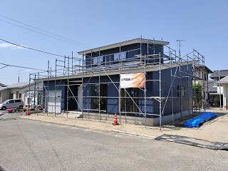 新築住宅の外壁施工