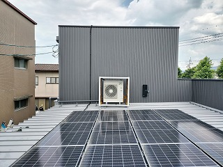 エアコン室外機の遮熱工事