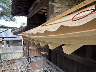 一宮神社 楼門屋根改修工事