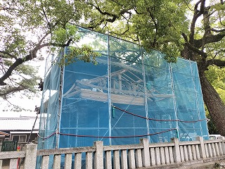 一宮神社 楼門屋根改修工事