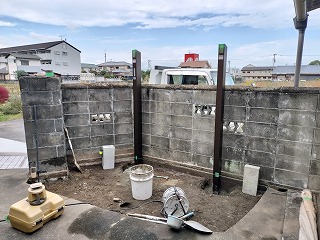 敷地の空きスペースに駐輪場の設置